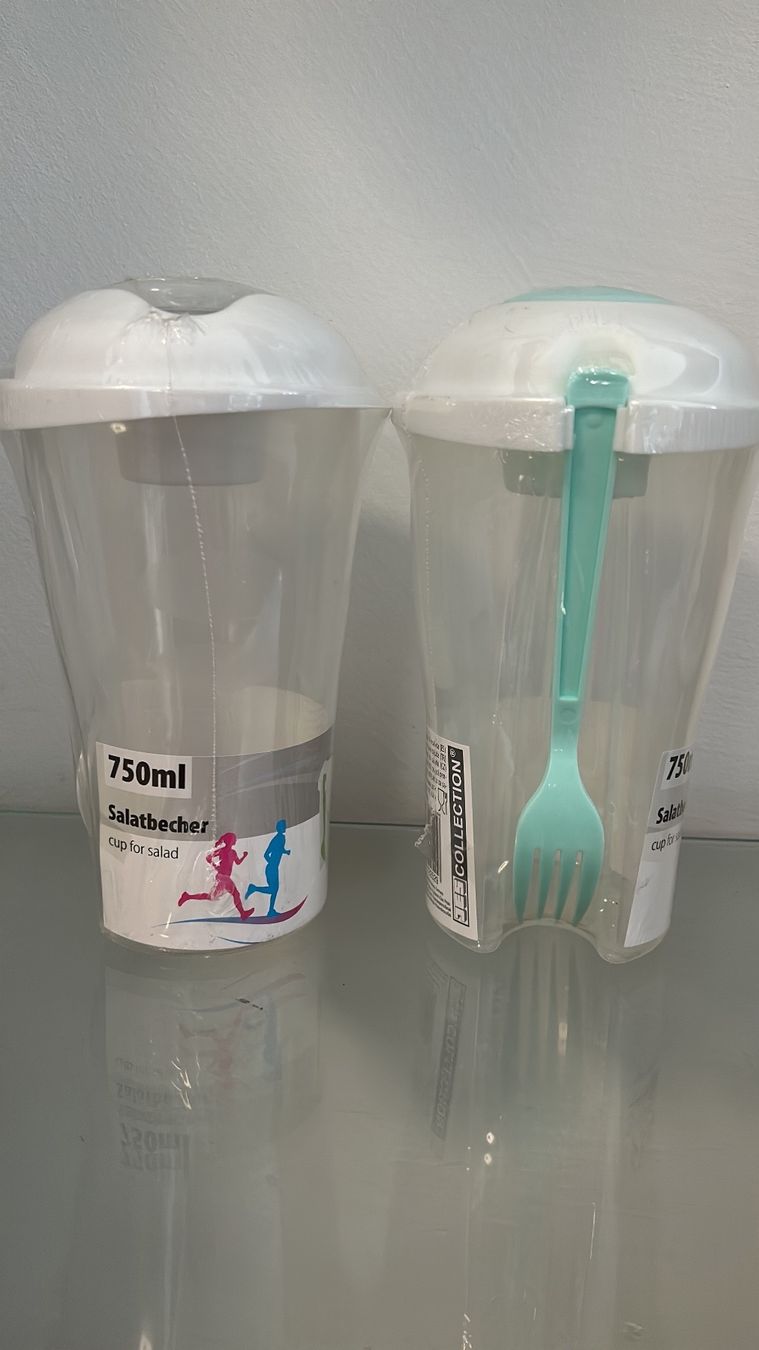 Contenitori & Simili: 2 Salatbecher 750ml NEU – Nuovo e nell'imballaggio originale da Regensdorf venduto da Spyke55