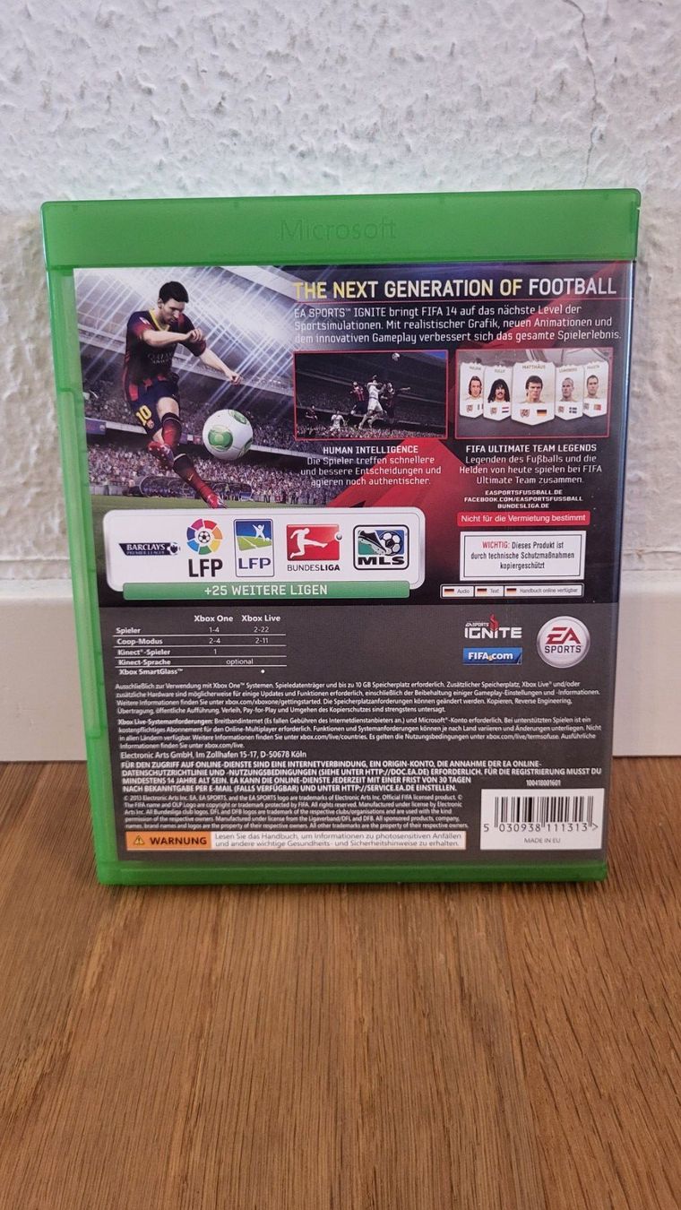 Microsoft Giochi: Xbox One - Fifa 14 – Usato da Münsingen venduto da DigitaleSpielecke 1