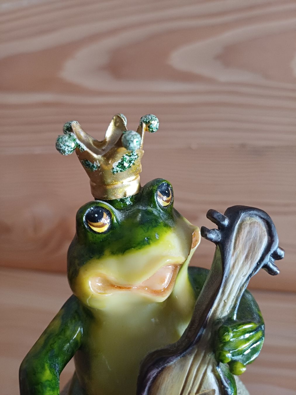 Statuette: Froschkönig mit Gitarre aus Kunststoff – Usato da Ringoldswil venduto da drache13 5
