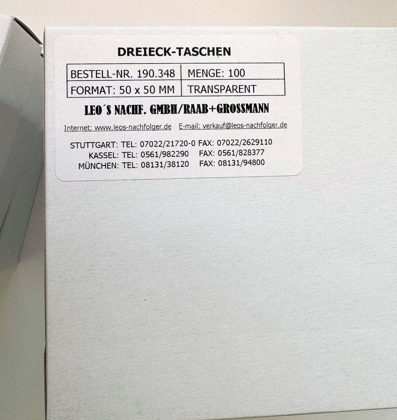 Kit di pronto soccorso: Dreieck-Taschen, Selbstklebend – Nuovo (secondo la descrizione) da Biel/Bienne venduto da Philemon02 3