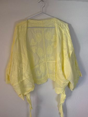 SOMMER SPITZEN JÄCKCHEN ,GELB,DAMEN