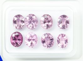 8 pcs Spinell - 3.58 ct - Intensives lebhaftes Pink