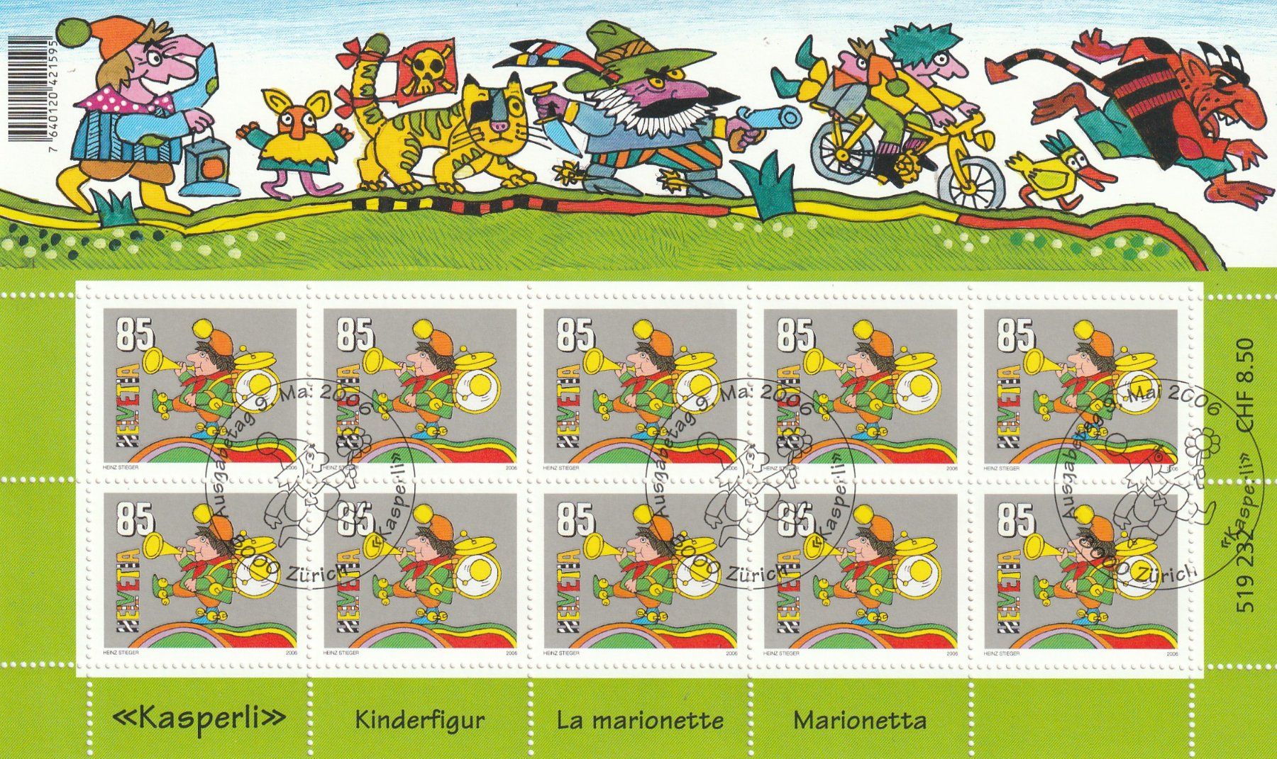 Tutti i francobolli: CH Briefmarken Lot  Kleinbogen gestempelt 2006 – Usato da Rupperswil venduto da Ema10 1