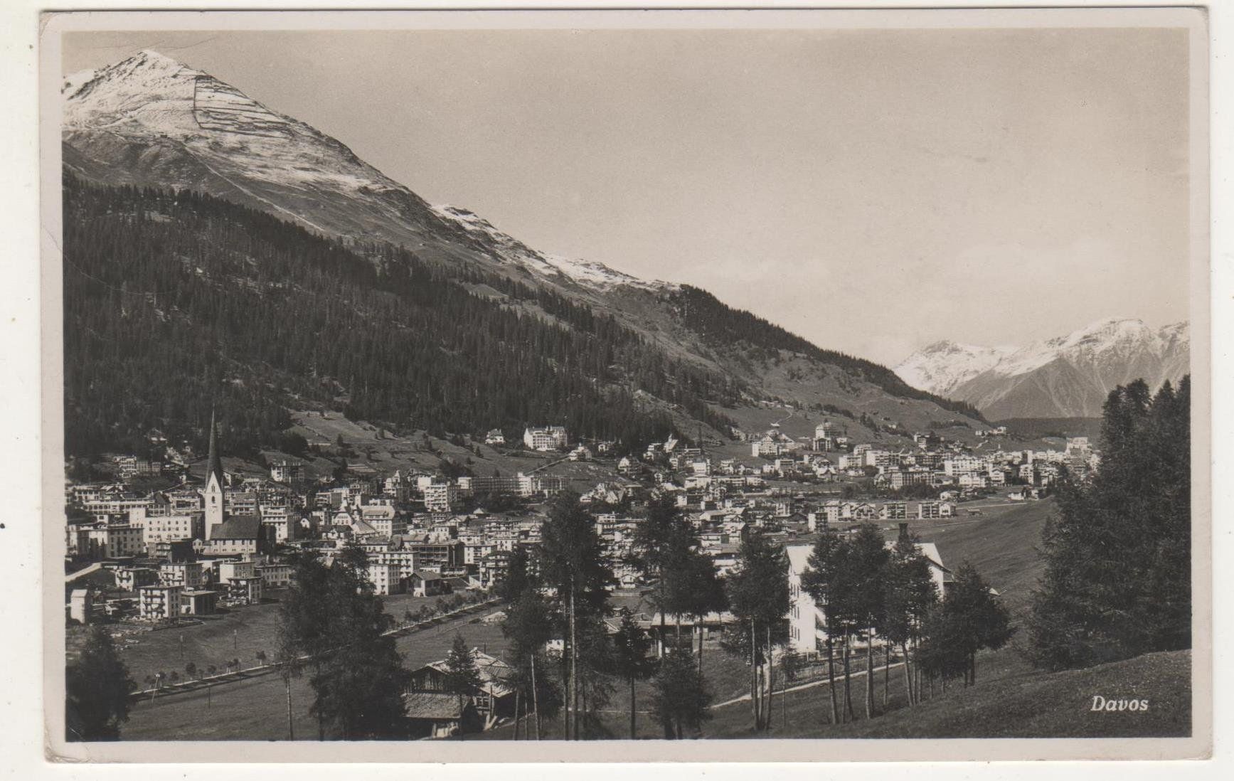 Cartoline postali: Ansichtskarte Davos 1940 – Usato da Remetschwil venduto da Hofiii