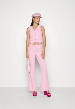SOMETHINGNEW RUTH FLARE PANTS BAR - Stoffhose