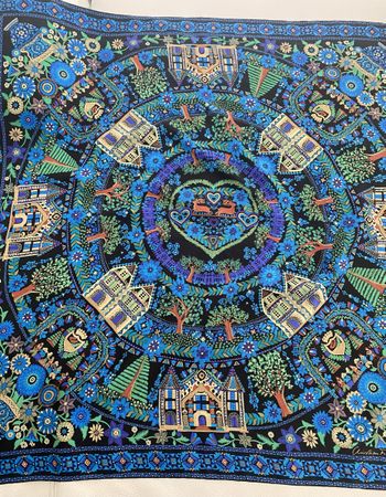 Christian Fischbacher Seiden Foulard 🌸