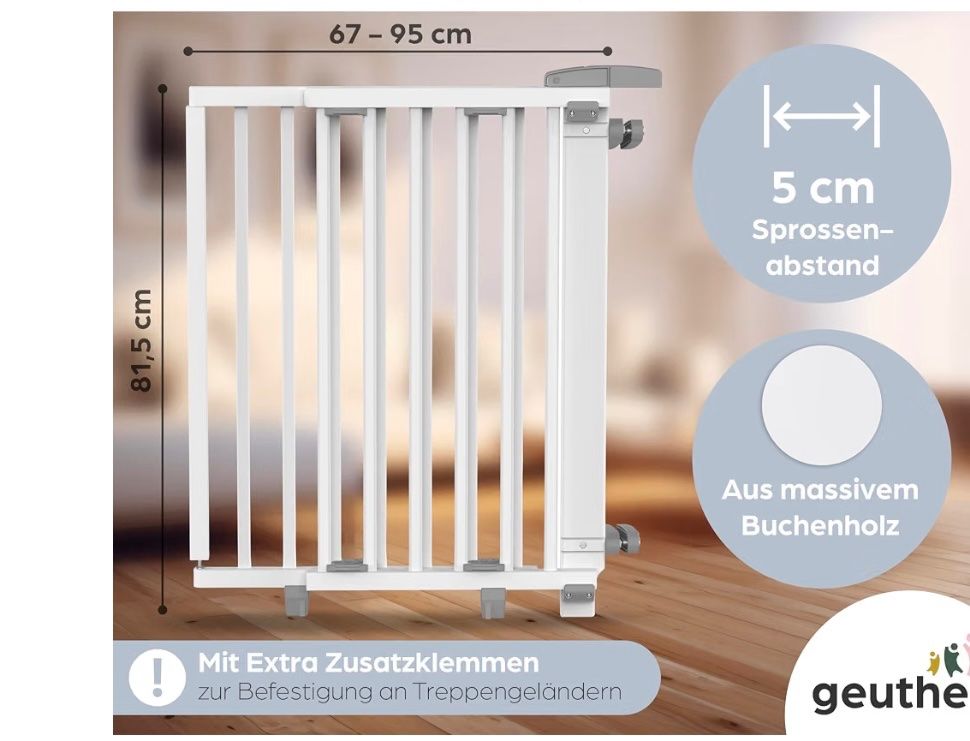 Sécurité: 2 Geuther Treppengitter – D'occasion à Unterentfelden par plastmass 1