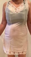 Unterkleid weiss Gr. 34 durchsichtig sous-vètement (Nr. U15)