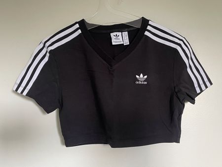 Crop top Adidas noir, taille S