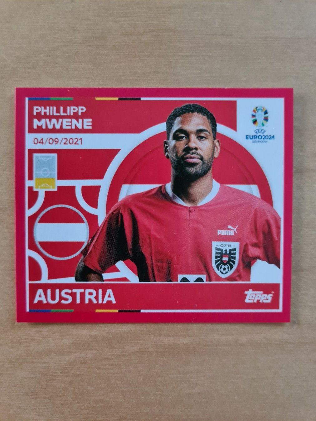 Topps Sammelbilder & Trading cards: Topps EURO 2024 Sticker AUT 7 – Gebraucht aus Oberwil BL von Spieltopia
