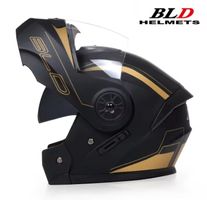 Motorrad Klapphelm BLD Doppelvisier Helm Schwarz-Matt Maxima