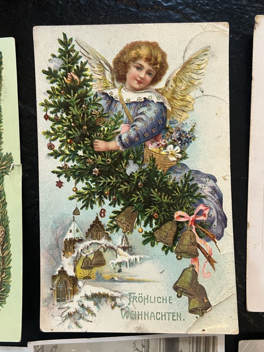 Cartoline: 6 aWeihnachtskarten antik 1910 – Usato da Laufen venduto da Belezza 2