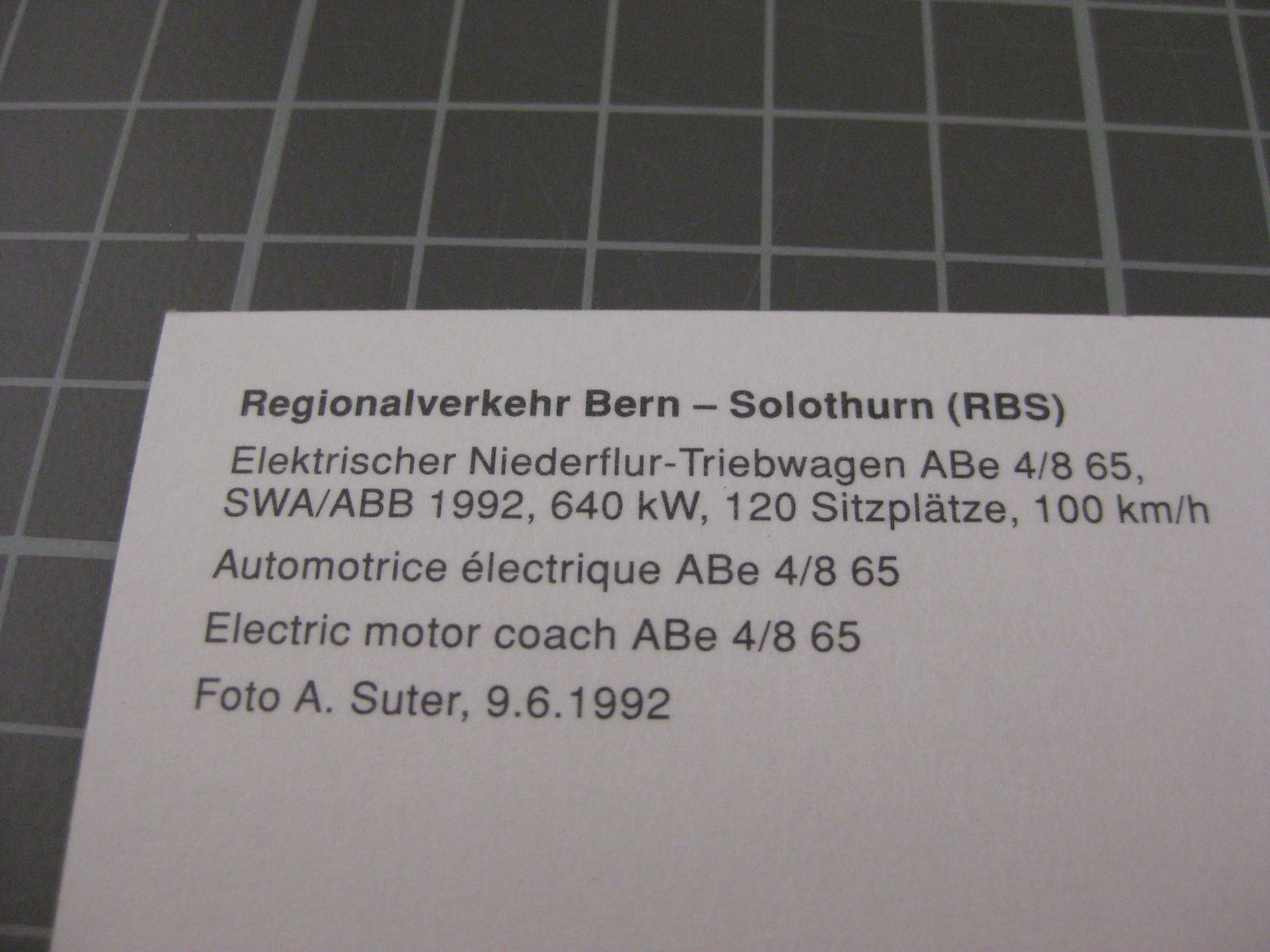 Cartoline postali: AK RBS Pendelzug – Nuovo (secondo la descrizione) da Malters venduto da Marosko 2