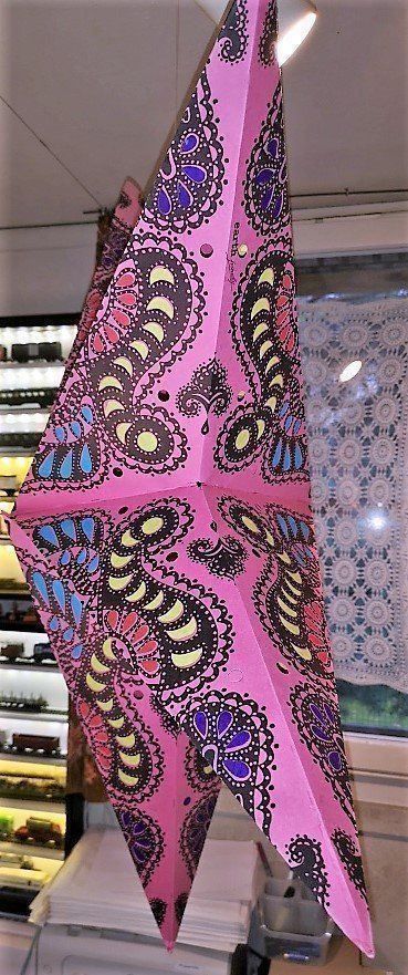 Lampade: Papier Stern 90 cm. – Nuovo (secondo la descrizione) da Lutzenberg venduto da Truhe 1