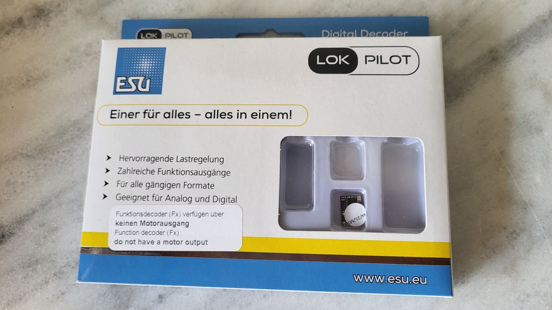 Esu Modelleisenbahnen: ESU LokPilot FX mirco – Neu und originalverpackt aus Herbligen von 8386