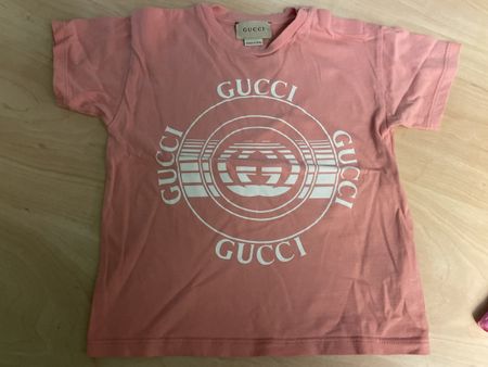 Neues Gucci T-Shirt Gr. 80Sommer rosa Mädchen 