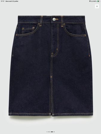 Jupe en jean Mango, taille S, bleu foncé NEUVE