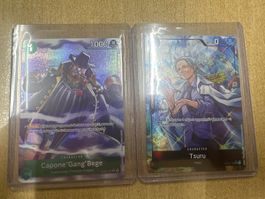 One Piece Tsuru (OP02-106)+ Capone"Gang"Bege (ST02-004)