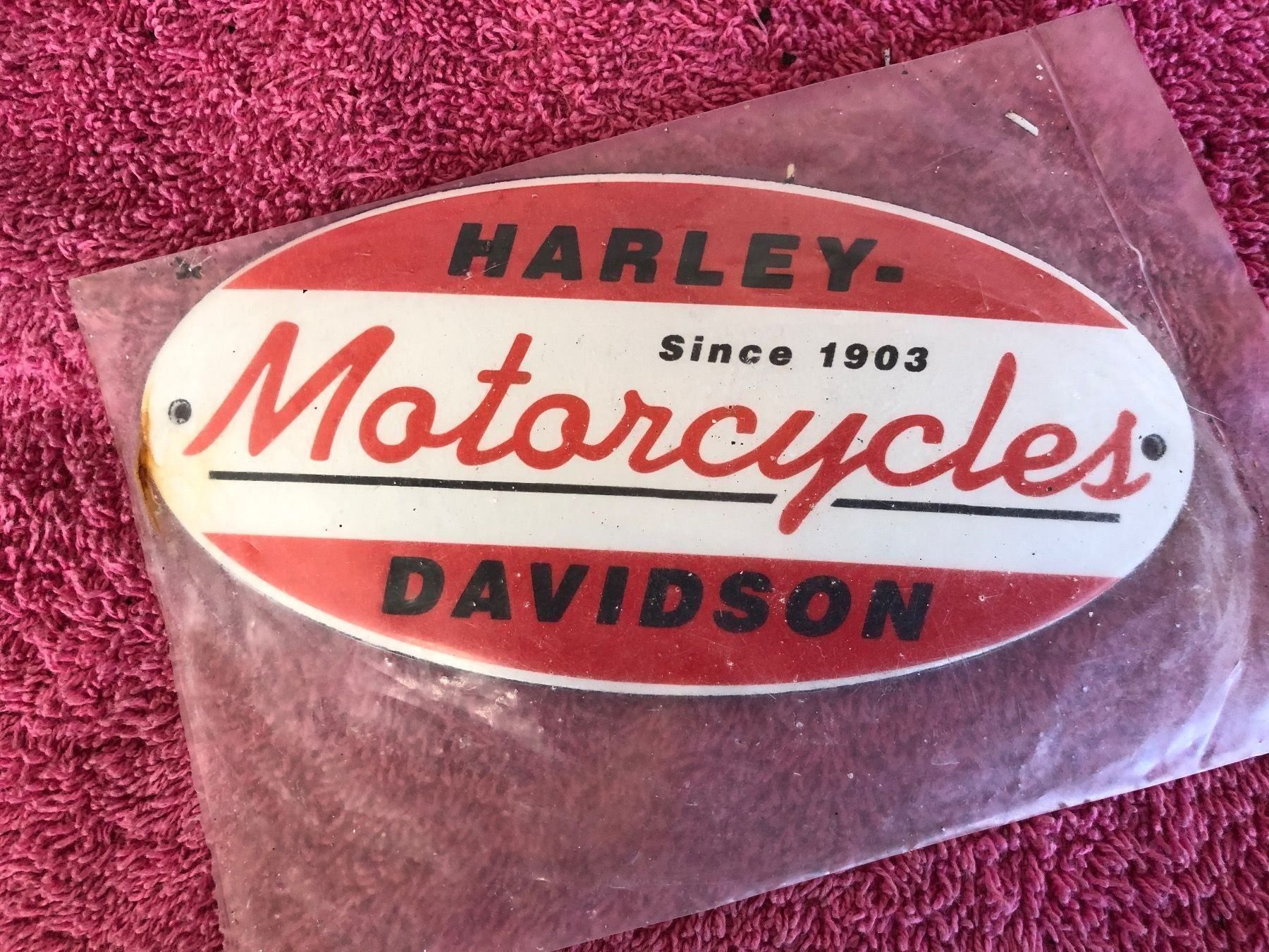 Schilder: Harley Davidson motor cycles – Neu (gemäss Beschreibung) aus Reinach AG von rares75