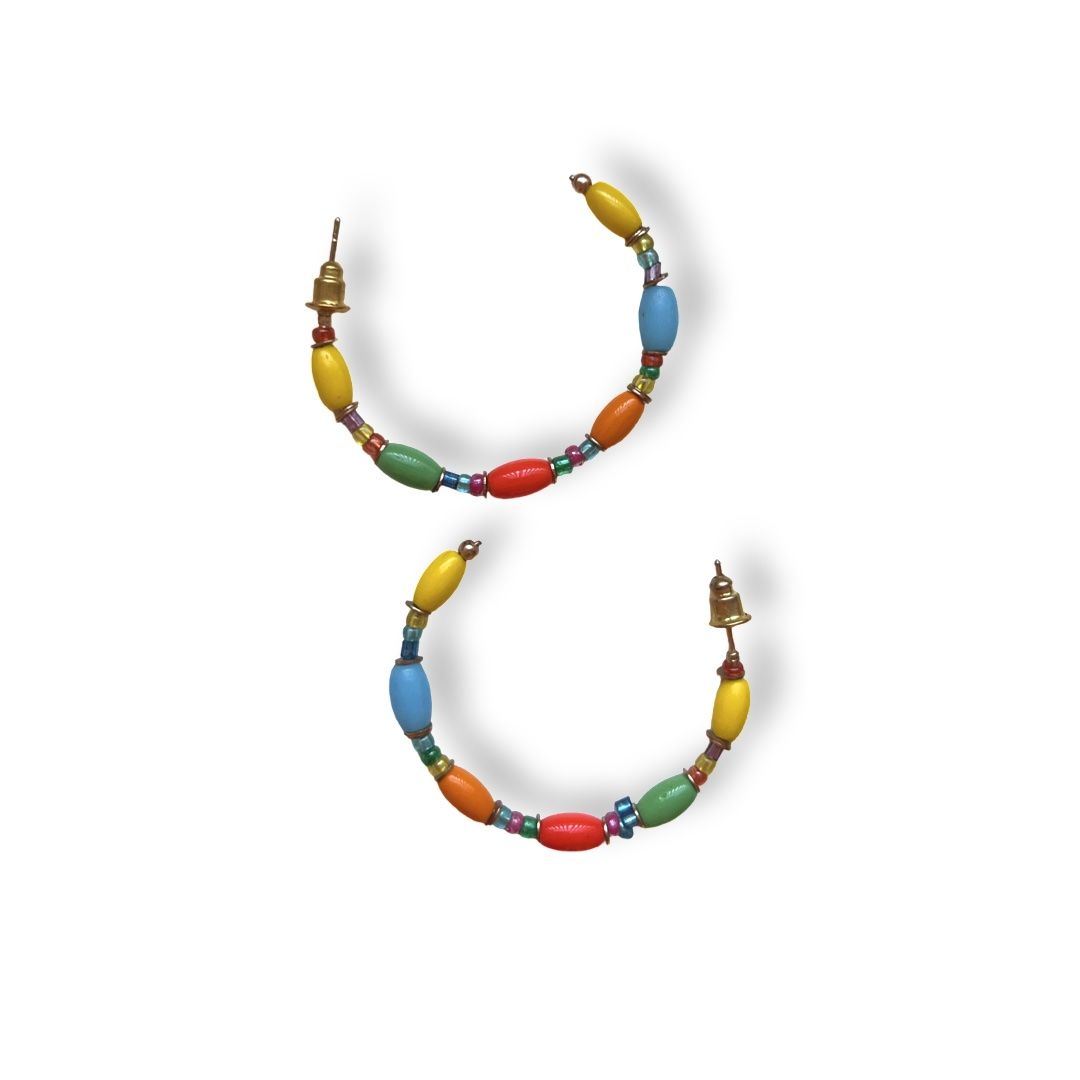 Boucles d'oreille: farbige Creolen - neu - – Neuf (Voir description) à Jona par vanessasupermarket20 1