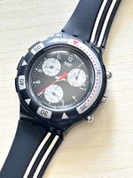 Swatch Chronograph Uhr, Schwarz, Top Zustand, Selten!