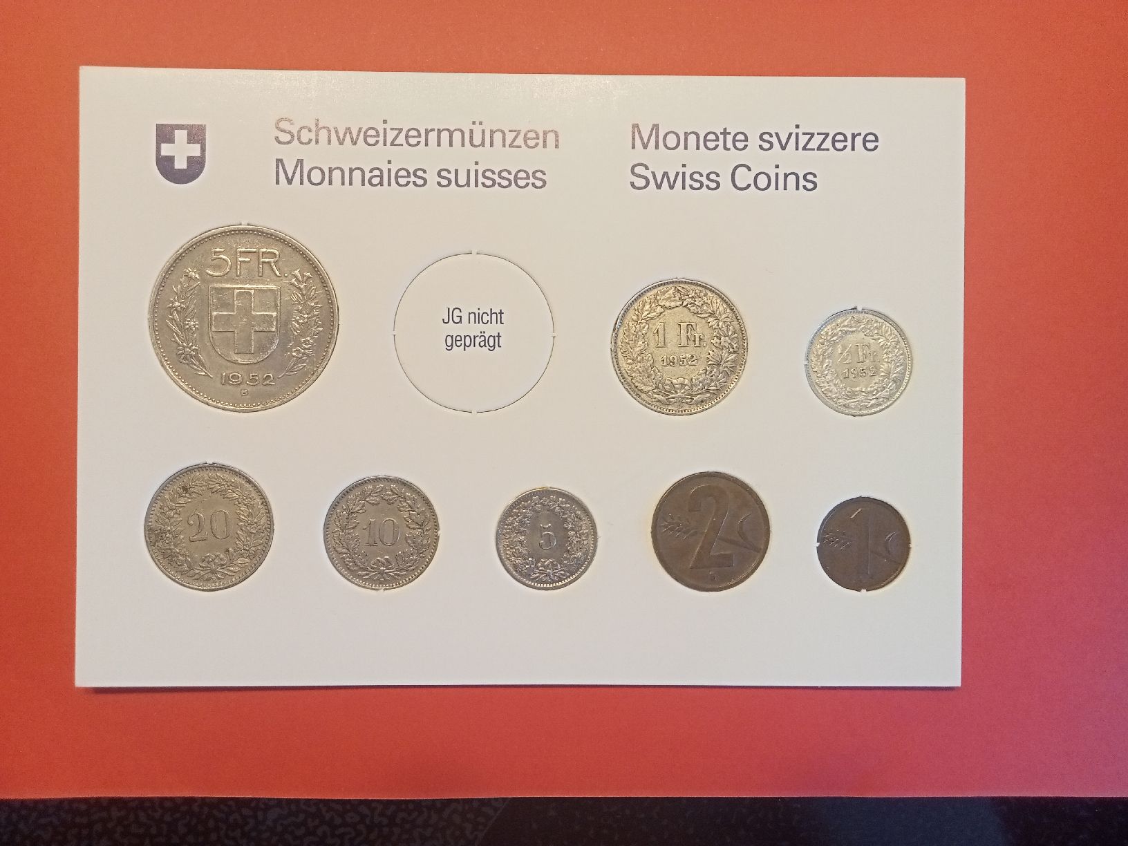 Alle Münzen: Schweizer Münzset 1952 Bern  – Gebraucht aus Alpnach Dorf von ake-7x7v