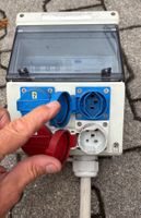 Elektro Verteiler Bau Provisorium Werkstatt Garage