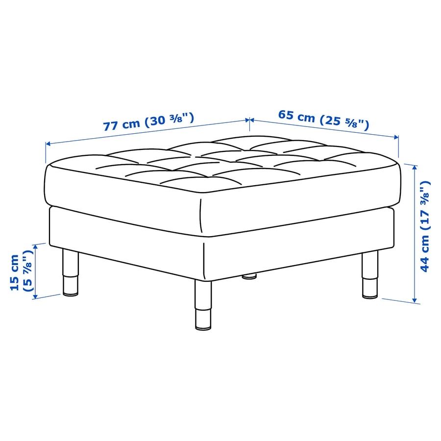 Sofas: Sofa und Hocker (Ikea Landskrona) – D'occasion à Thalwil par munram 4