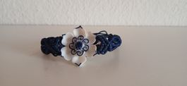 Chinesisches Armband Porzellan Blume blau, wie neu