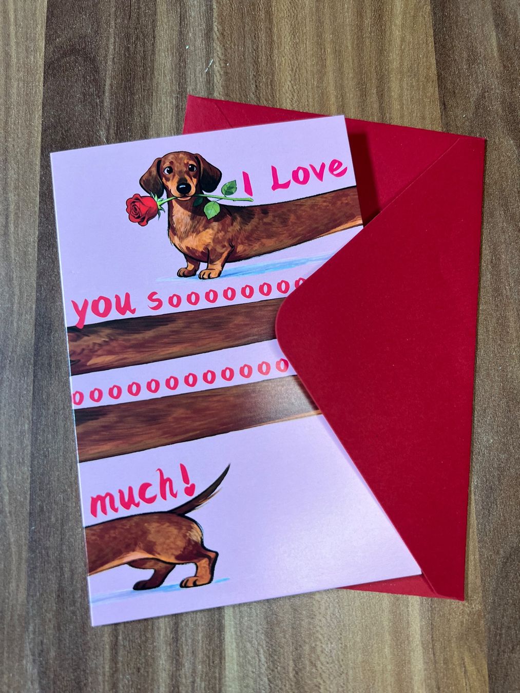Cartoline: HUND LOVE GRUSSKARTE – Nuovo e nell'imballaggio originale da chiasso venduto da Wulli 2