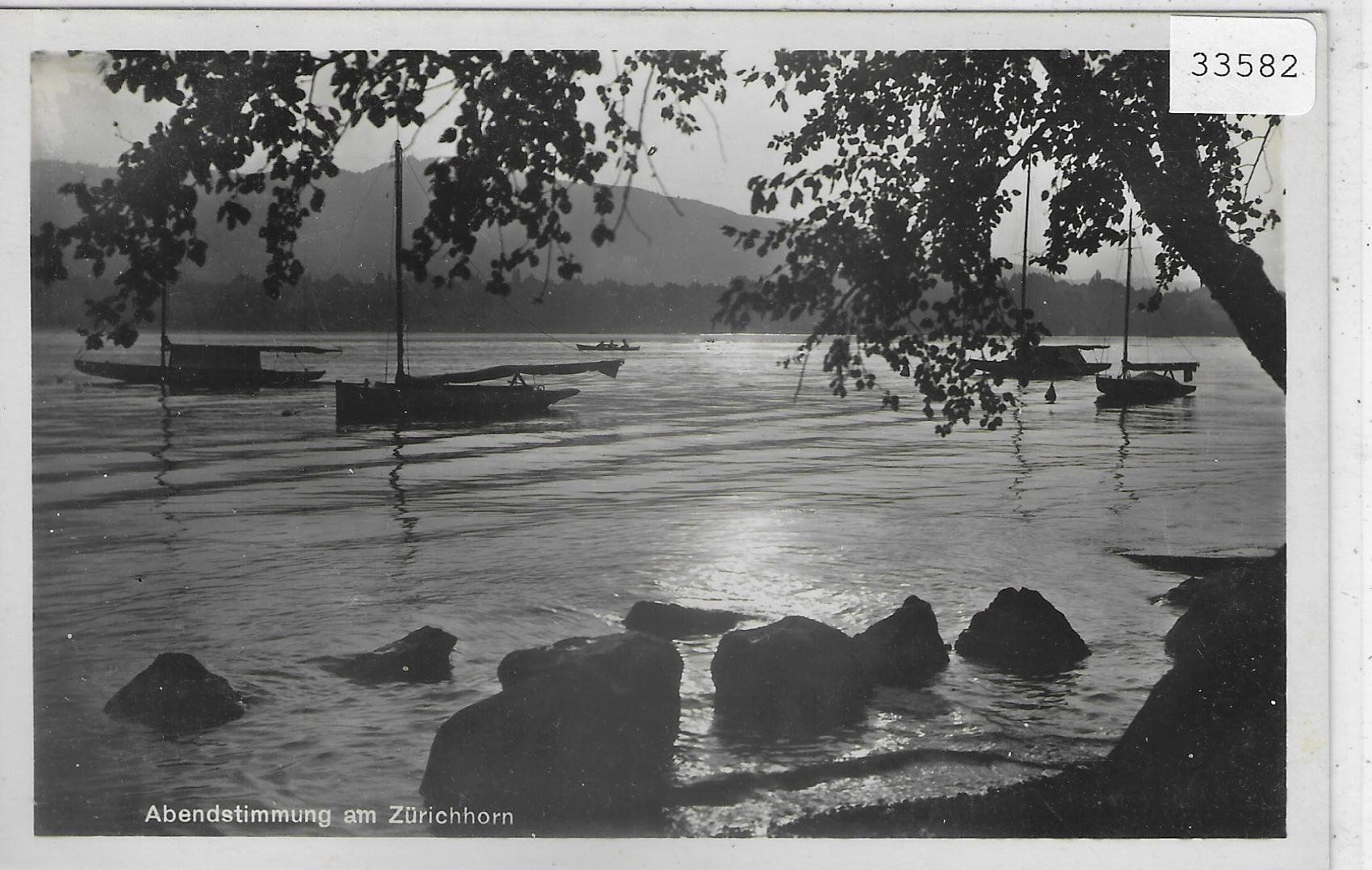 Cartoline postali: Abendstimmung am Zürichsee – Usato da Ettingen venduto da Kartenplanet