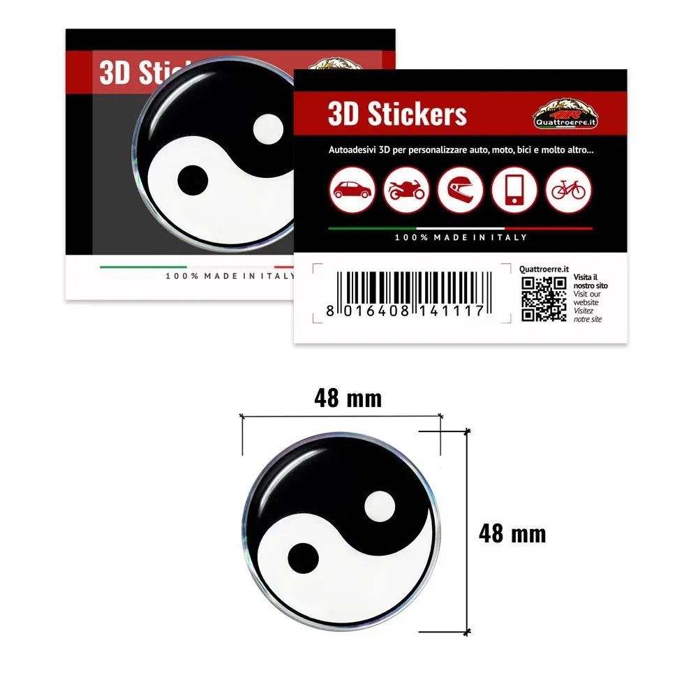 Sticker: Yin Yang 3D Aufkleber Sticker Durchmesser 48mm – Nuovo e nell'imballaggio originale da Goldach venduto da SSRConzept 1