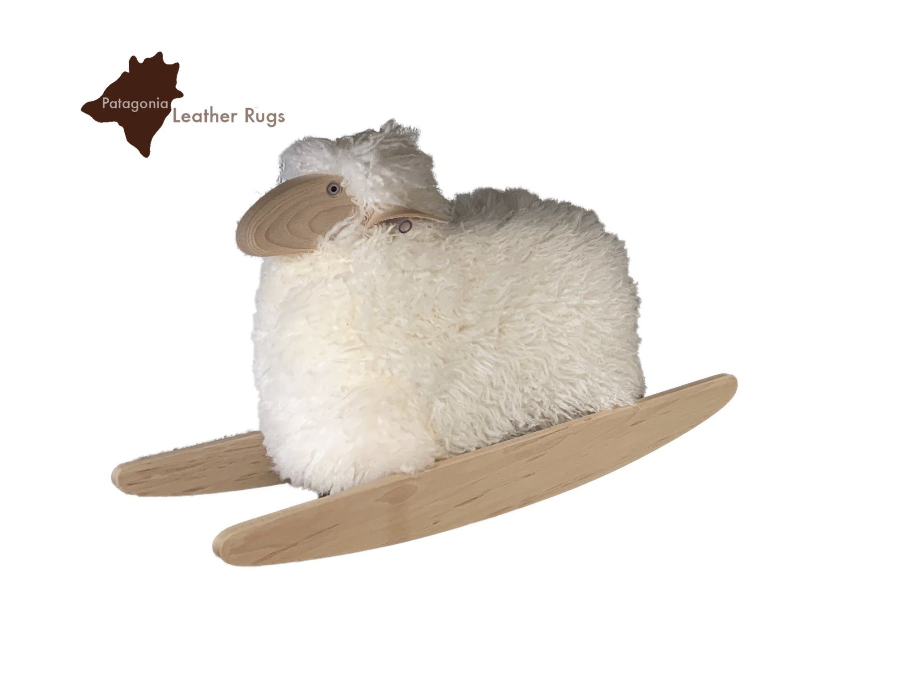 Giocattoli: Lamm zum Schaukeln, weisses Lammfell – Nuovo e nell'imballaggio originale da Arbedo venduto da patagonialeatherrugs 1
