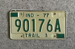 USA Nummernschild Indiana