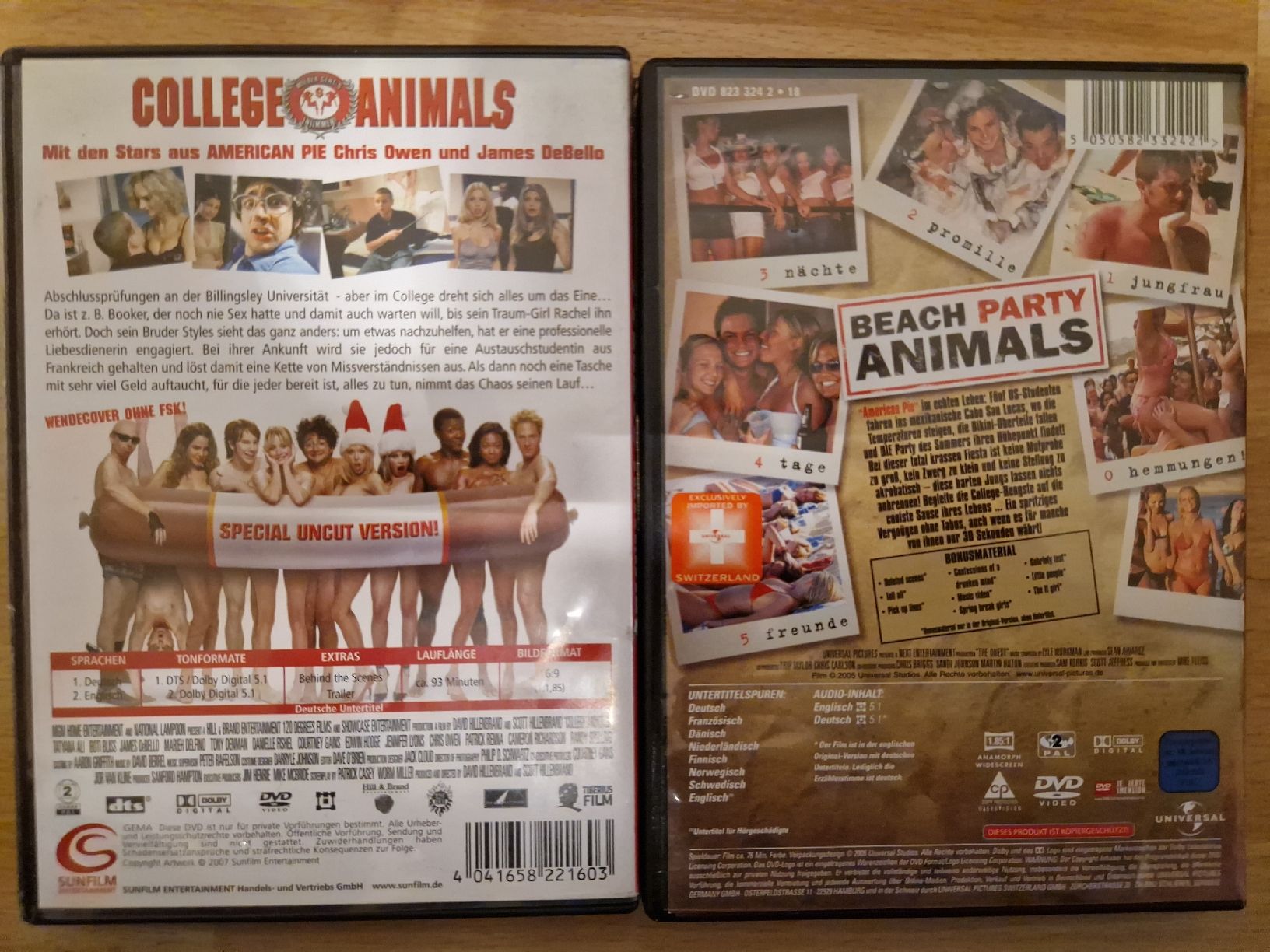 Tutti i DVDs: College Animals – Usato da Zürich venduto da Arianco 1