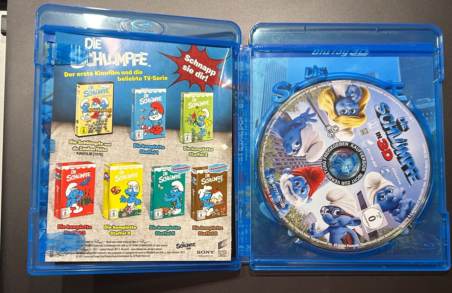 Tutti i DVDs: Die Schlümpfe in 3D  Blu Ray – Usato da Bassersdorf venduto da Shelby70 2