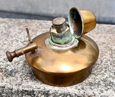 antiker WMF Messing Spiritusbrenner 153 Jugendstil ca. 1910
