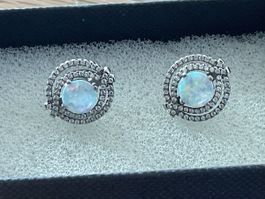 Opal Ohrstecker 925 Silber - Neuwertig!