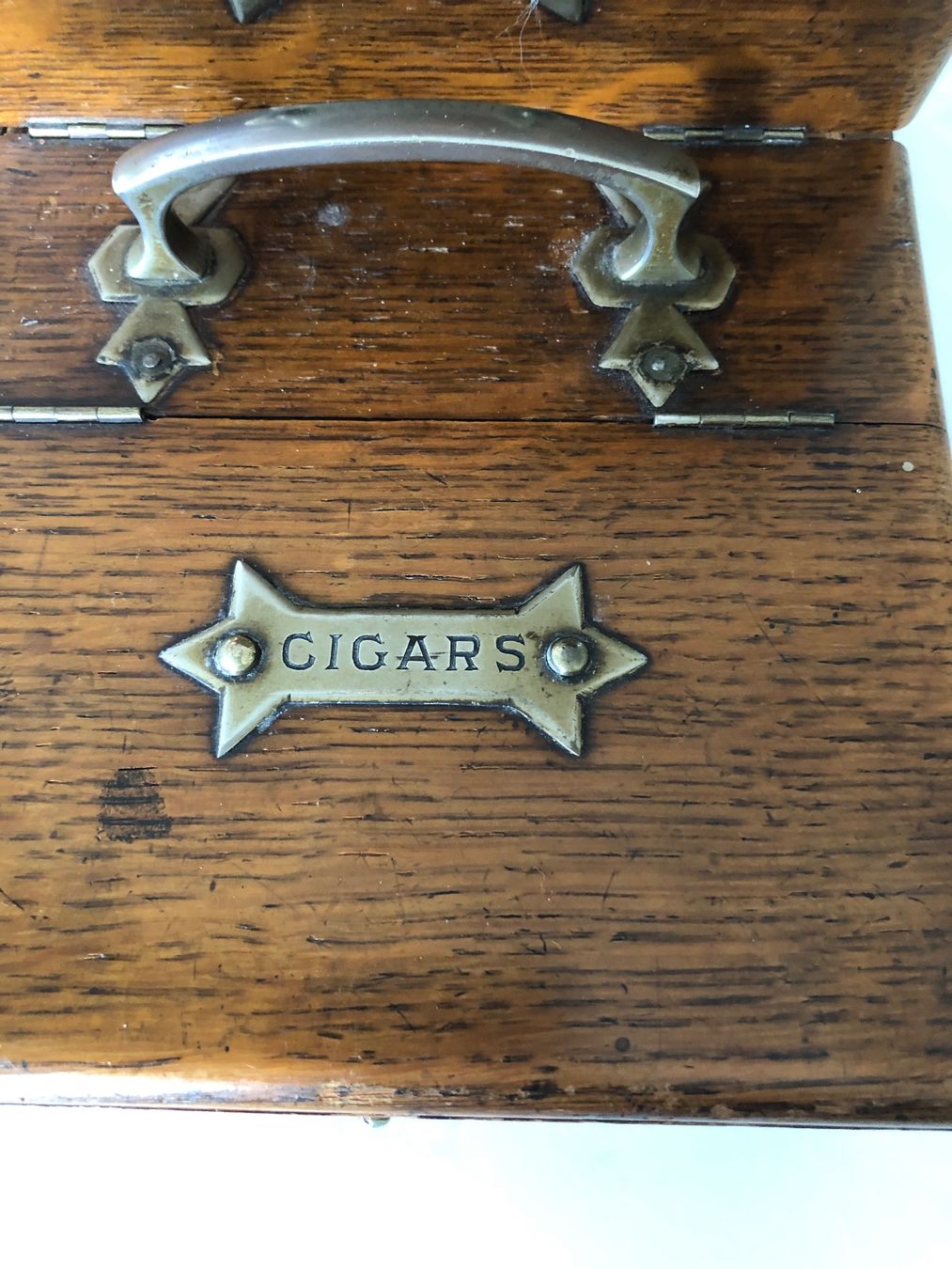 Sigari: Zigarren- Zigarettenbox/Eichenholz 1890 Top Zustand – Usato da Rudolfstetten venduto da vamosich 4