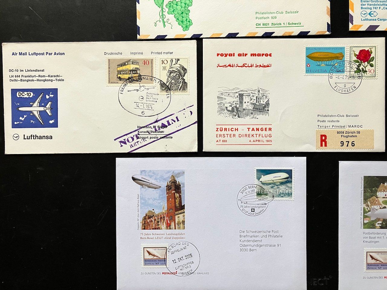 Tutti i francobolli: 11 Flugbriefe 1961-2005 – Usato da Nesslau venduto da andi_hon 3