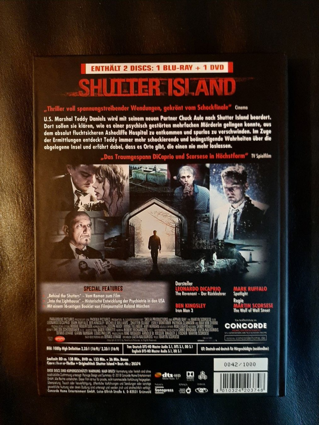 Alle DVDs: Shutter Island Blu-Ray + DVD Mediabook – Gebraucht aus Liestal von Film-Freak 1