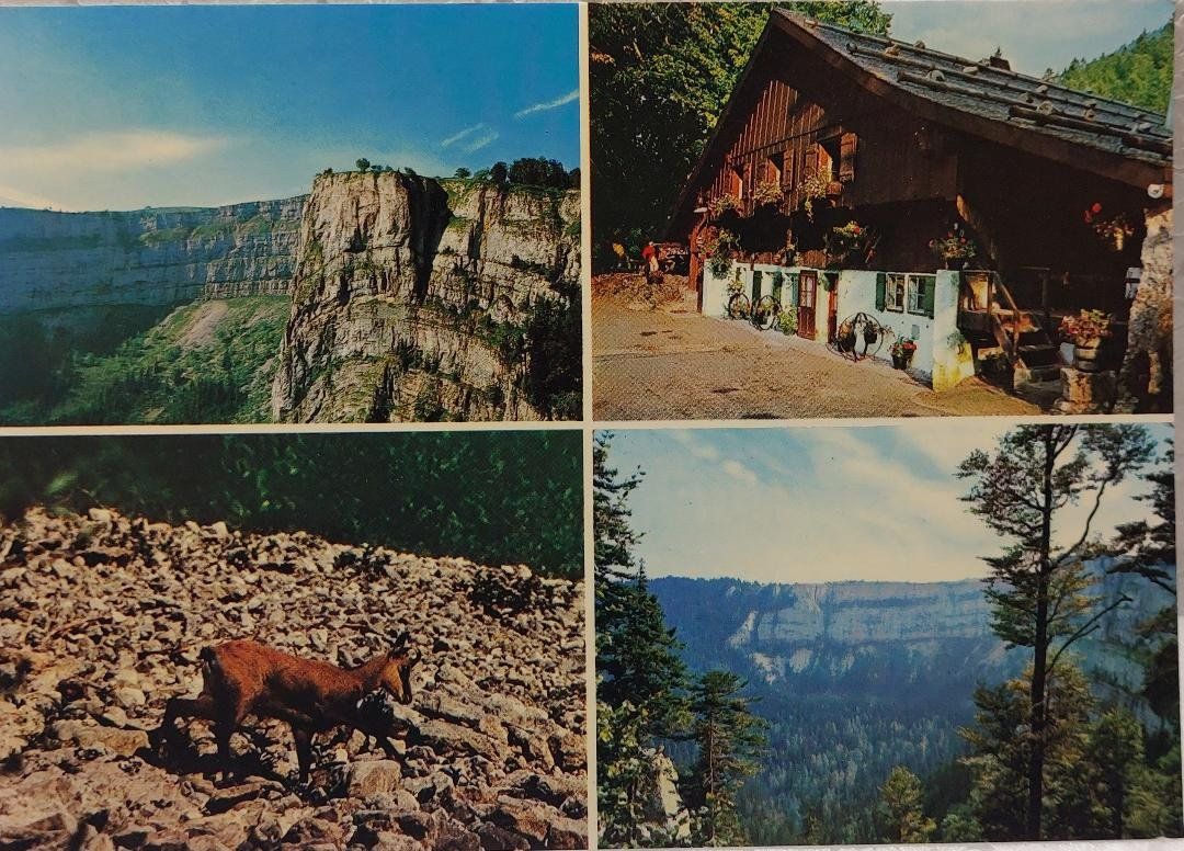 Cartoline postali: LE CREUX-DU-VAN  - Restaurant la Ferme Robert – Usato da Delémont venduto da Domdom1