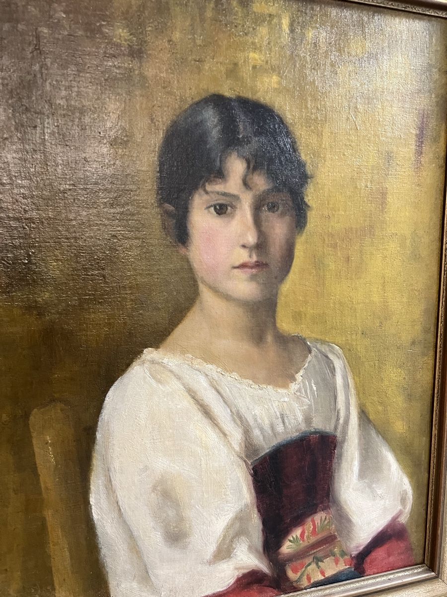 Dipinti: Antiker Gemälde Frau Portrait – Usato da Hombrechtikon venduto da vespa1954 4