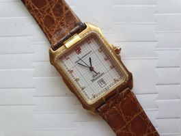 GIRARD PERREGAUX TANK 34GR. 18K GOLD DIAMANTEN NEU
