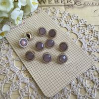 10 x Knopfe lila Stein violet boutons