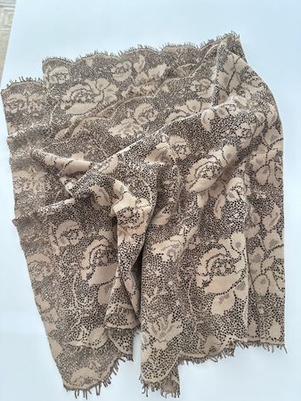 Suede Lace Shawl Scarf - Perfect for spring/summer events