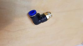 Winkel 90 Grad - Steckverbindung IQS Ø 8mm  Gewinde G 1/4