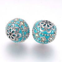 Kashmir Indonesische Perle 19,5x19mm, blau