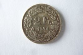 MÜNZE 2 FR. 1942 UNPOLIERT.