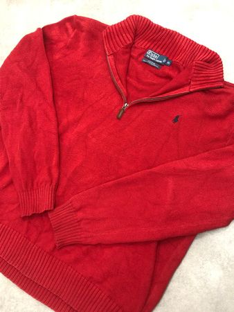 Pull Half zip 1/4 zip Ralph Lauren  📐 🔴 Taille : XL 📏  👕